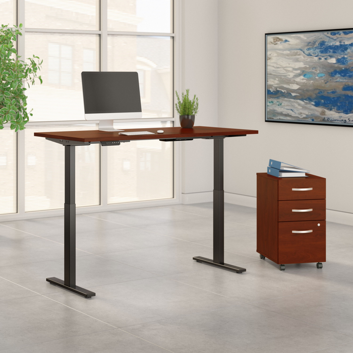 Move 60 Series 72W x 30D Height Adjustable Standing Desk with Storage