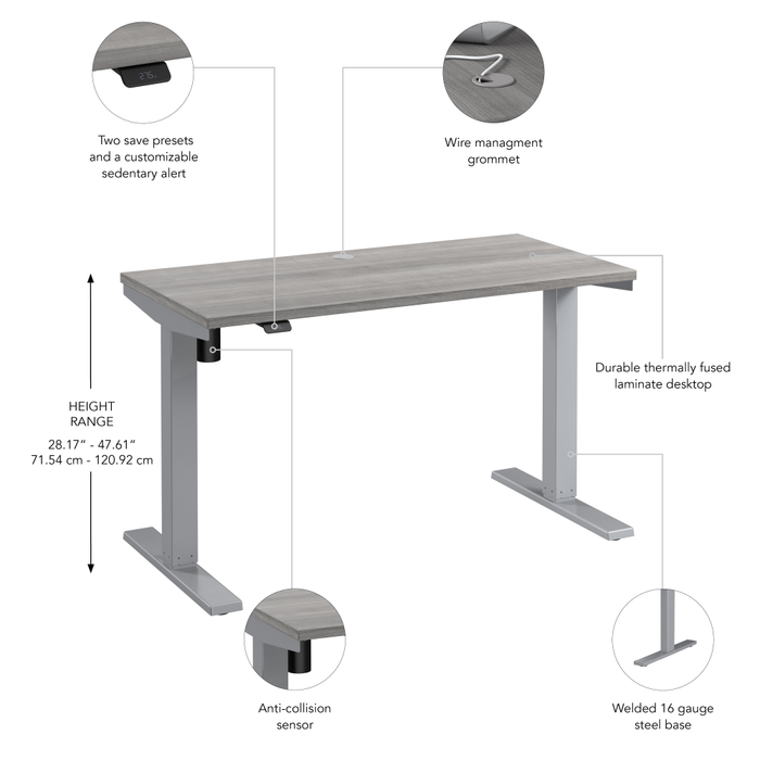 Move 40 Series 48W x 24D Electric Height Adjustable Standing Desk