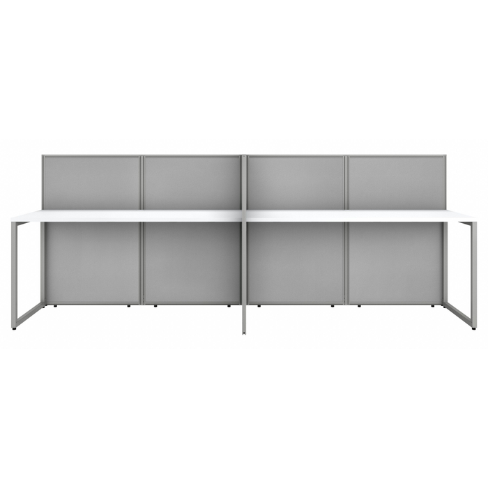 Easy Office 60W 4 Person Cubicle Desk Workstation with 45H Panels