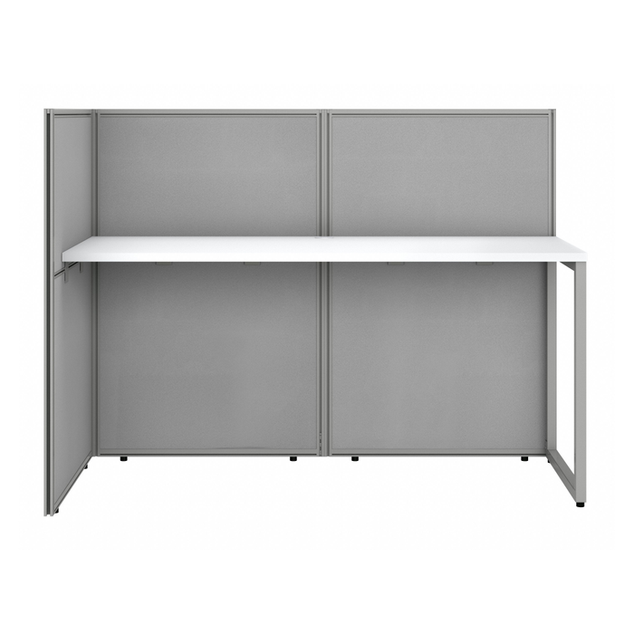 Easy Office 60W 2 Person Cubicle Desk Workstation with 45H Panels