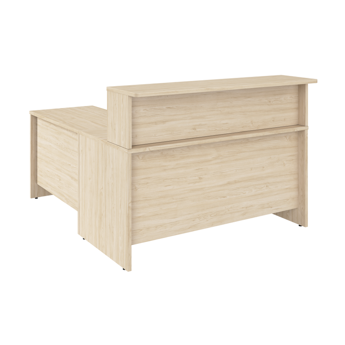 Arrive 60W x 72D L Shaped Reception Desk with Shelf