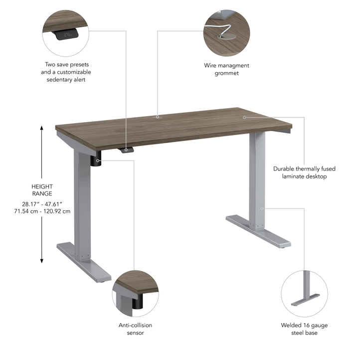 Move 40 Series 48W x 24D Electric Height Adjustable Standing Desk
