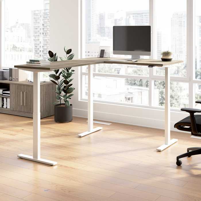 Move 60 Series 60W Height Adjustable L Shaped Standing Desk