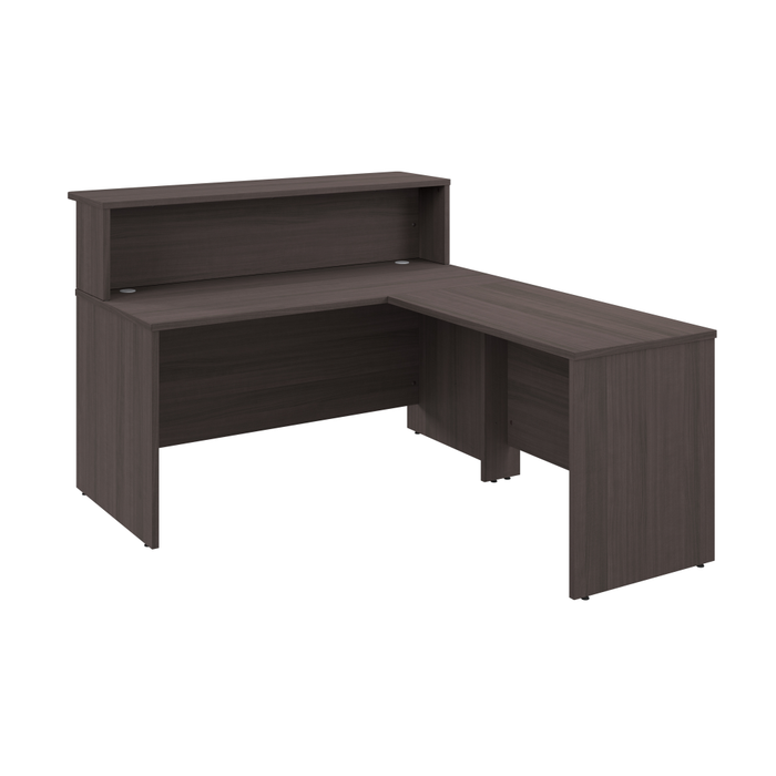 Arrive 60W x 72D L Shaped Reception Desk with Shelf
