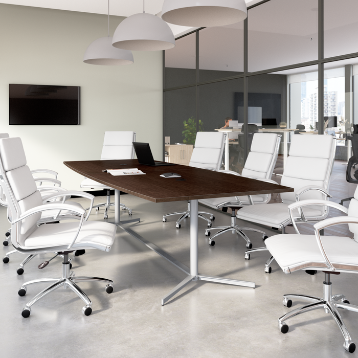 120-inch Office Conference Table with Metal Base