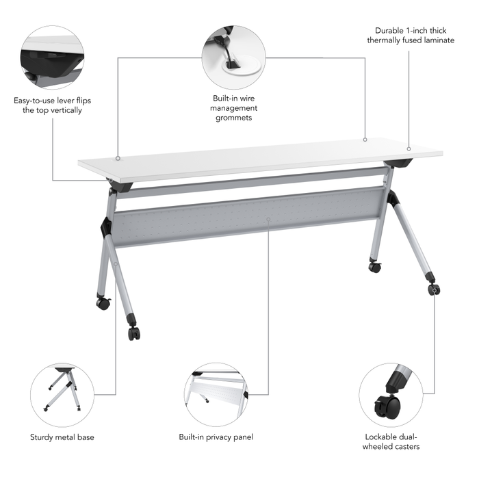 Envision 72W Folding Training Table