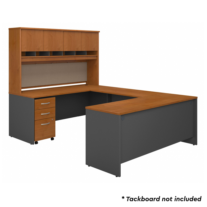 Series C 72W U Shaped Desk with Hutch and Storage