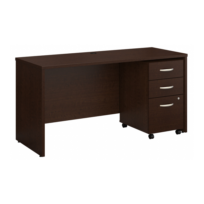 Series C 60W x 24D Office Desk with Mobile File Cabinet