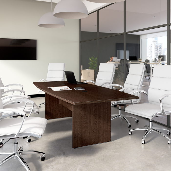 96-inch Office Conference Table with Wood Base