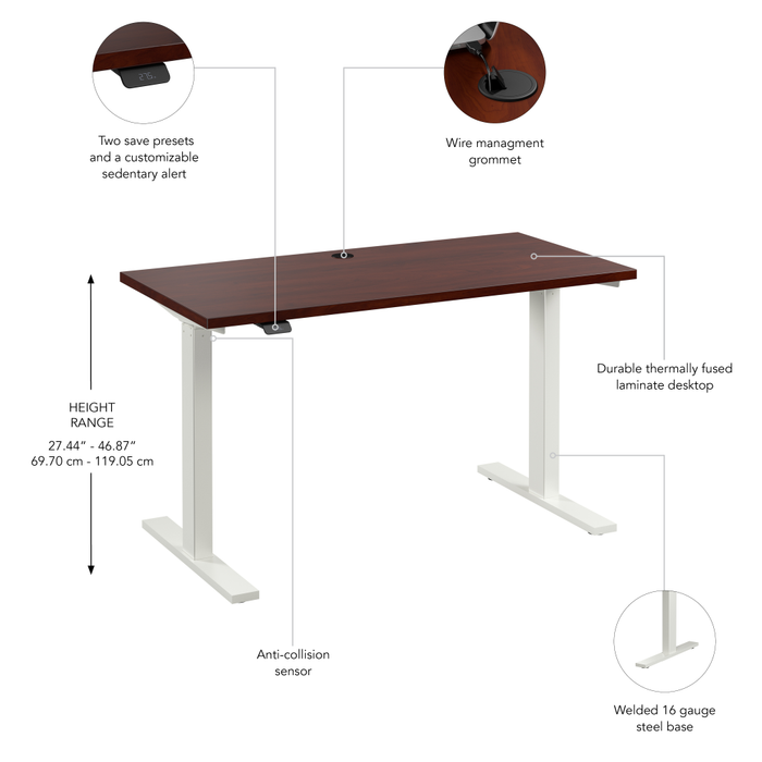 Move 60 Series 48W x 24D Electric Height Adjustable Standing Desk