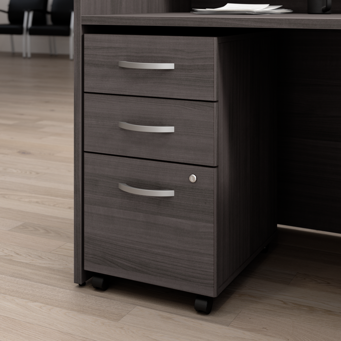Arrive 3 Drawer Mobile File Cabinet - Assembled