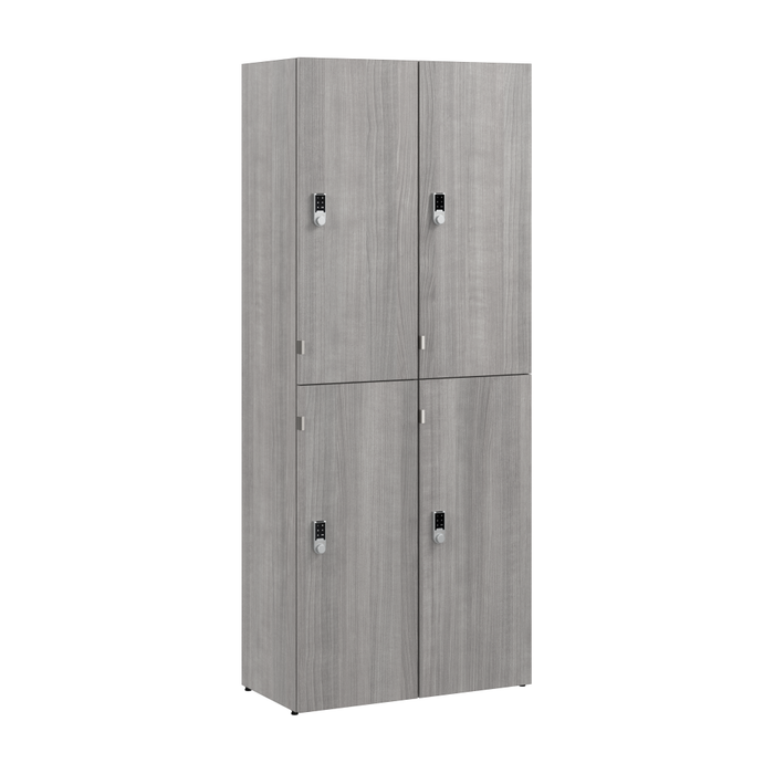 Assure Two Tier 4 Door Storage Lockers with Keypad Locks