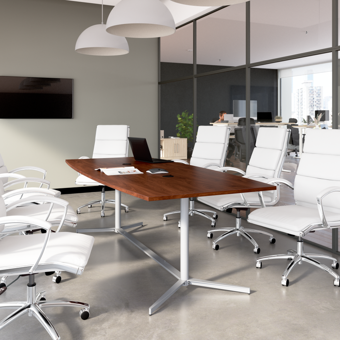 96-inch Office Conference Table with Metal Base