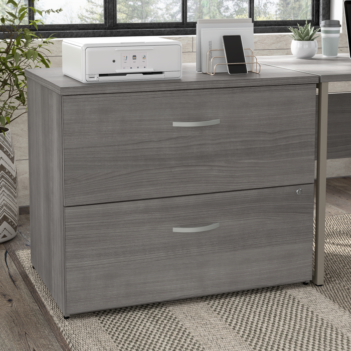 Hybrid 2 Drawer Lateral File Cabinet - Assembled