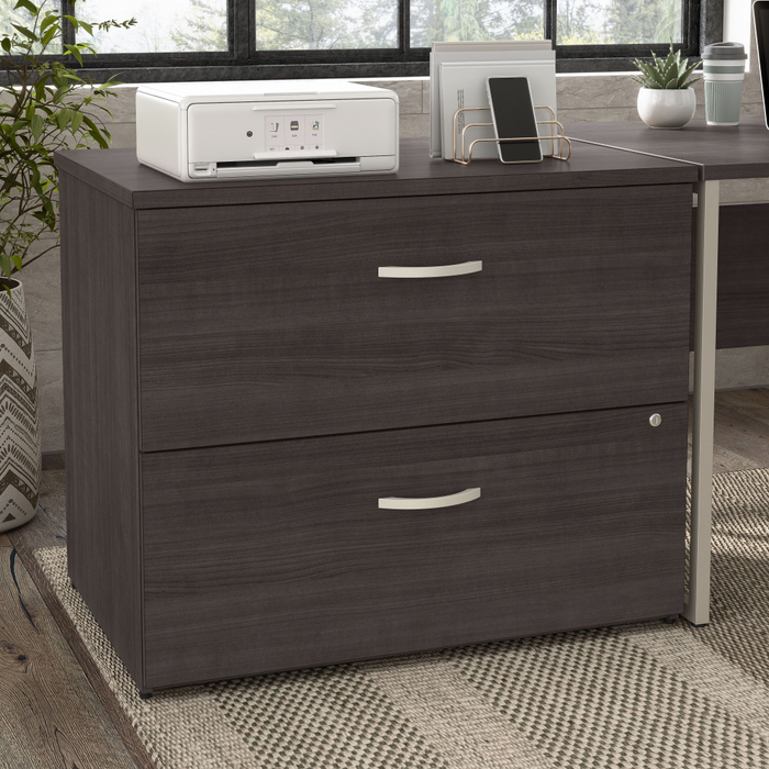 Hybrid 2 Drawer Lateral File Cabinet - Assembled
