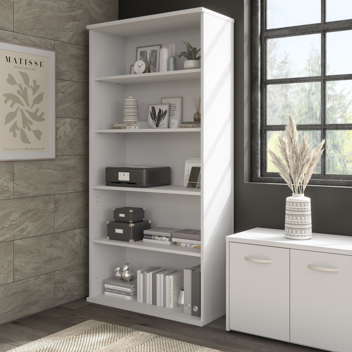 Hybrid Tall 5 Shelf Bookcase