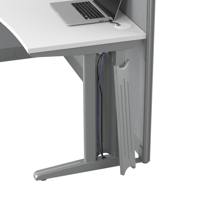 Office in an Hour 65-inch L Shaped Cubicle Desk