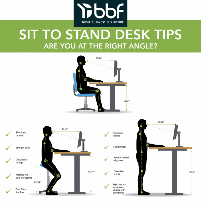 Move 40 Series 60W x 30D Electric Height Adjustable Standing Desk