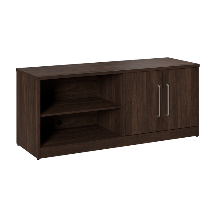 Vista Low Storage Cabinet with Doors and Shelves