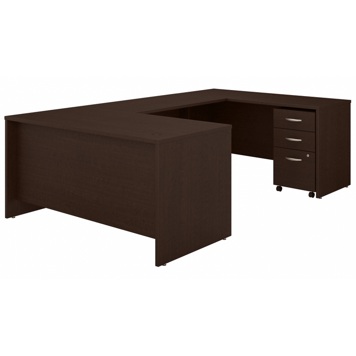 Series C 60W U Shaped Desk with 3 Drawer Mobile File Cabinet