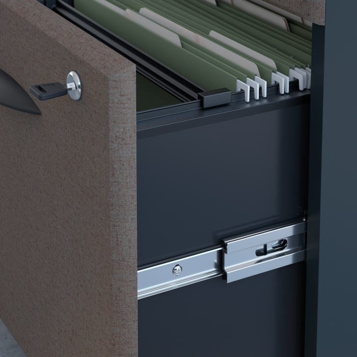 Series A 48W Desk with Mobile File Cabinet