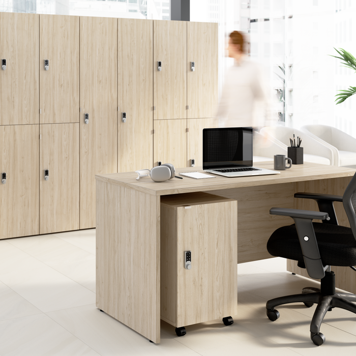 Assure Mobile File Cabinet with Drawer, Door, and Keypad Lock