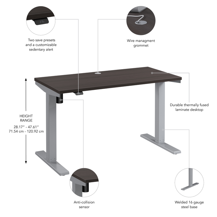 Move 40 Series 48W x 24D Electric Height Adjustable Standing Desk