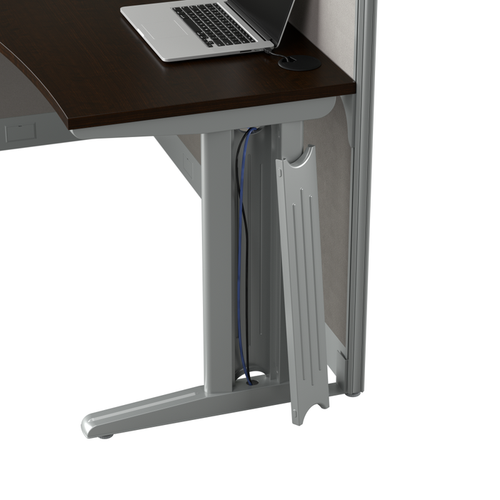 Office in an Hour 65-inch L Shaped Cubicle Desk
