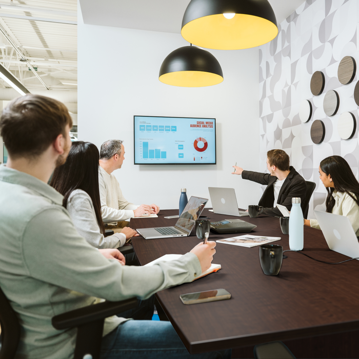 96-inch Office Conference Table with Wood Base