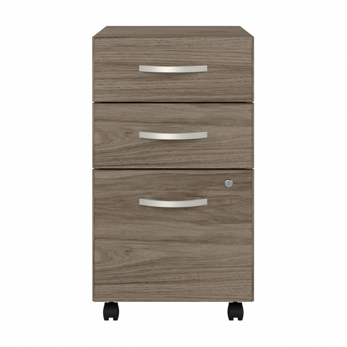 Hybrid 3 Drawer Mobile File Cabinet - Assembled