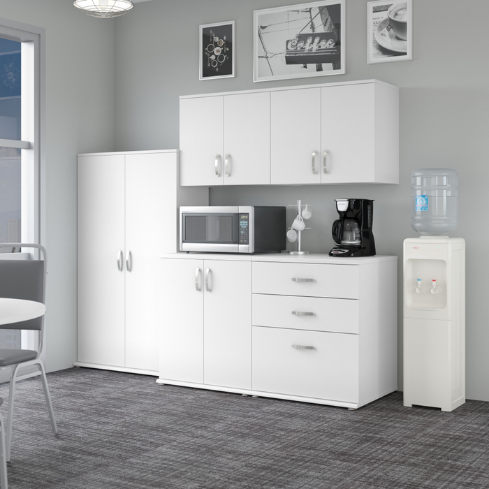 Universal 92W 5 Piece Modular Storage Set with Floor and Wall Cabinets