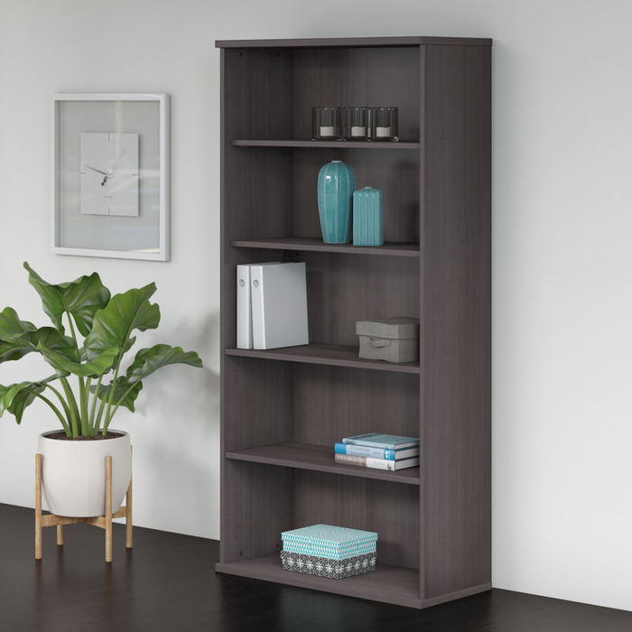 Studio C Tall 5 Shelf Bookcase