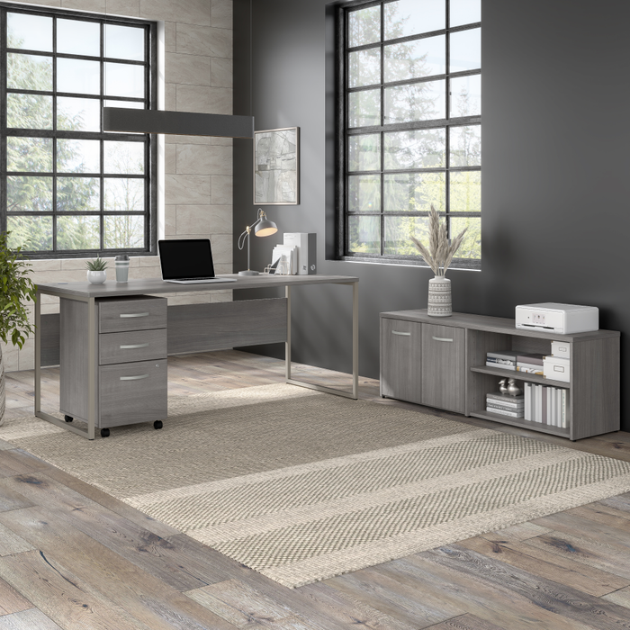 Hybrid 3 Drawer Mobile File Cabinet - Assembled