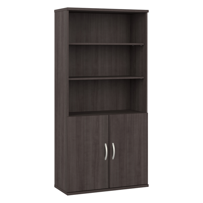 Studio A Tall 5 Shelf Bookcase with Doors