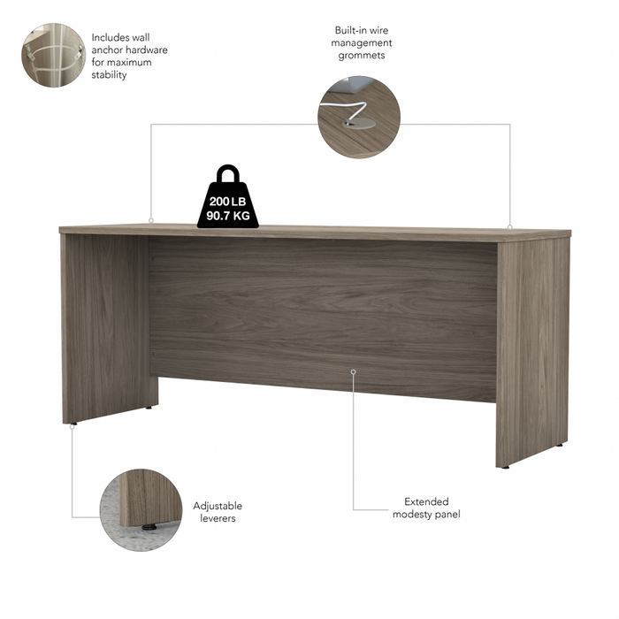 Studio C 72W x 24D Credenza Desk