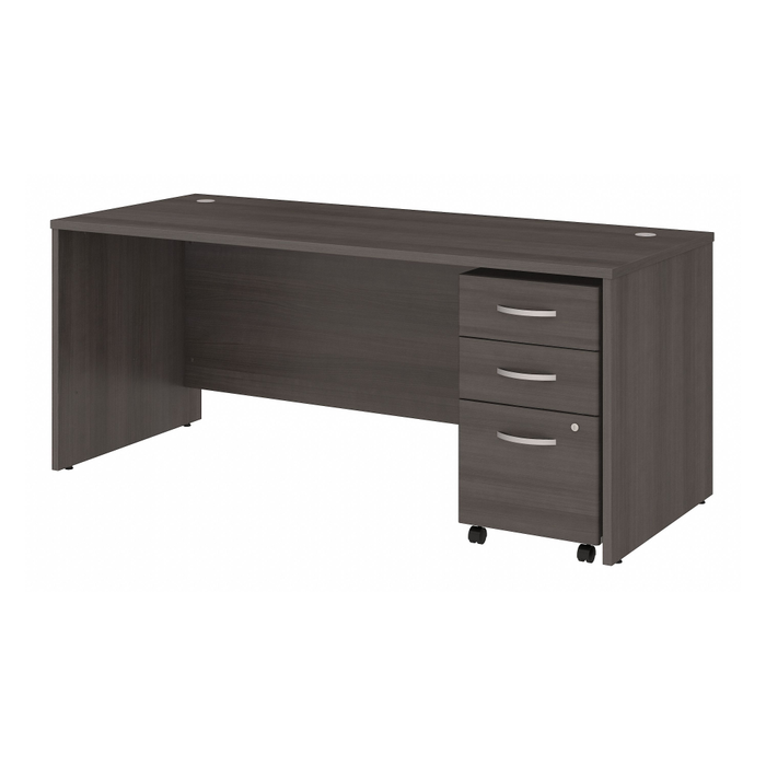 Studio C 72W x 30D Office Desk with Mobile File Cabinet