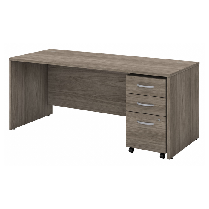 Studio C 72W x 30D Office Desk with Mobile File Cabinet