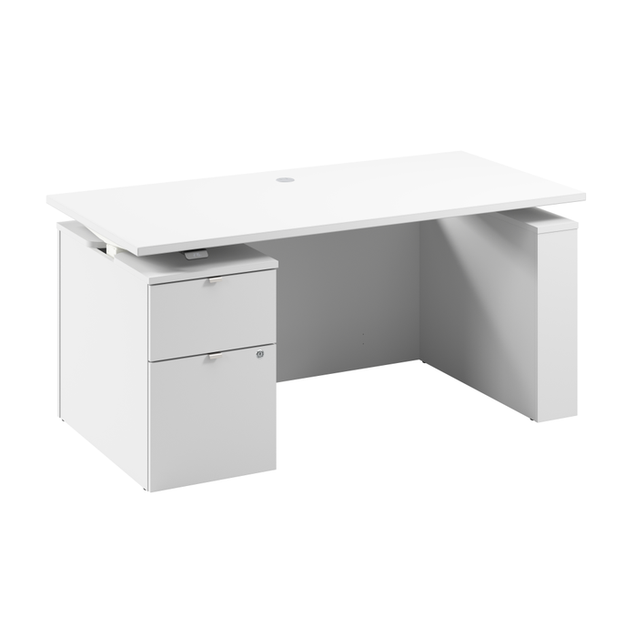 Stratus 60W x 30D Eletric Height Adjustable Standing Desk with File Cabinet