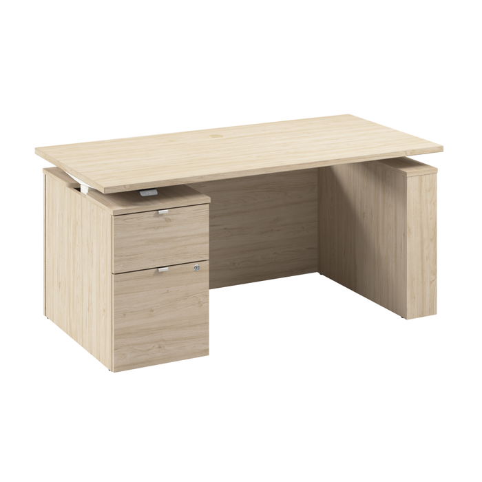 Stratus 60W x 30D Eletric Height Adjustable Standing Desk with File Cabinet