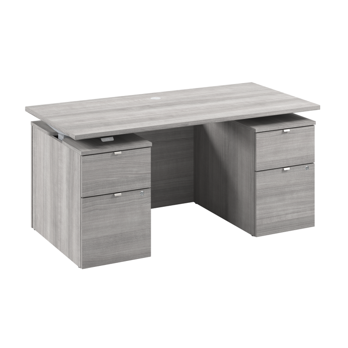 Stratus 60W x 30D Electric Standing Desk with Drawers and Modesty Panel
