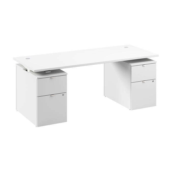 Stratus 72W x 30D Electric Height Adjustable Standing Desk with Drawers