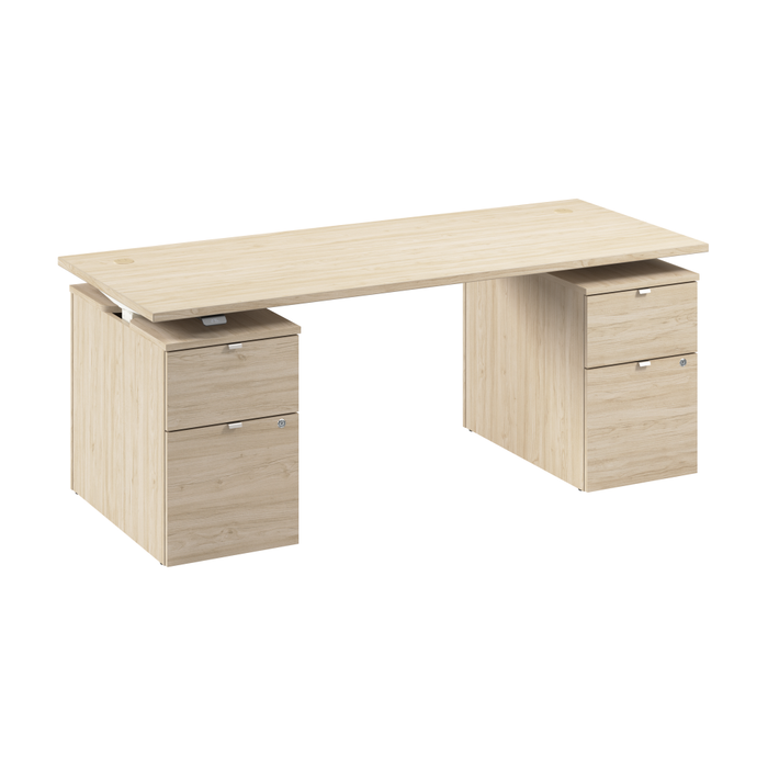 Stratus 72W x 30D Electric Height Adjustable Standing Desk with Drawers