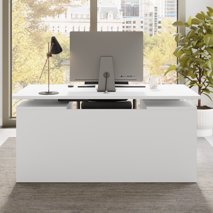 Stratus 60W x 30D Electric Height Adjustable Standing Desk with Modesty Panel