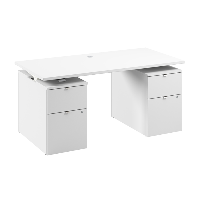Stratus 60W x 30D Electric Height Adjustable Standing Desk with Drawers