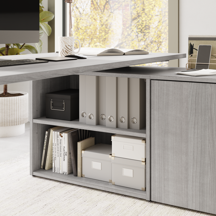 Stratus 60W x 30D Electric Height Adjustable Standing Desk with Storage