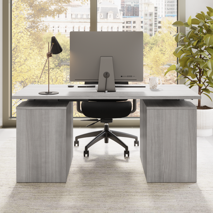 Stratus 60W x 30D Electric Height Adjustable Standing Desk with Drawers