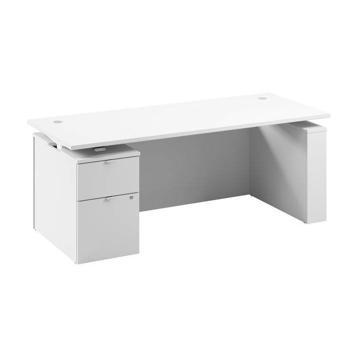 Stratus 72W x 30D Eletric Height Adjustable Standing Desk with File Cabinet