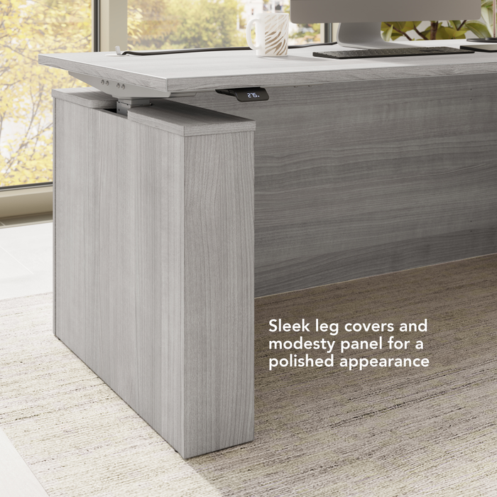 Stratus 72W x 30D Electric Height Adjustable Standing Desk with Modesty Panel