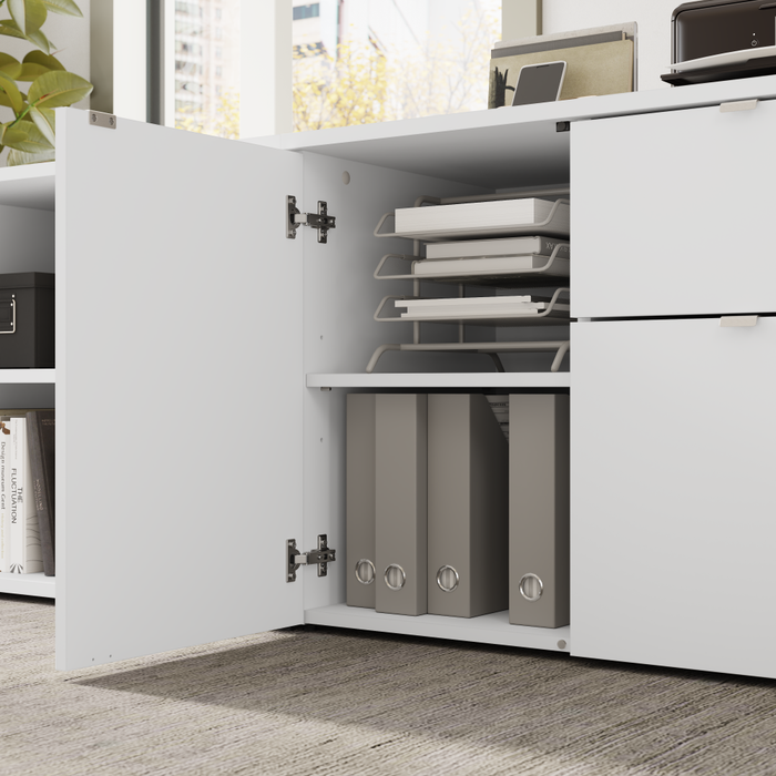 Stratus 72W x 30D Electric Height Adjustable Standing Desk with Storage