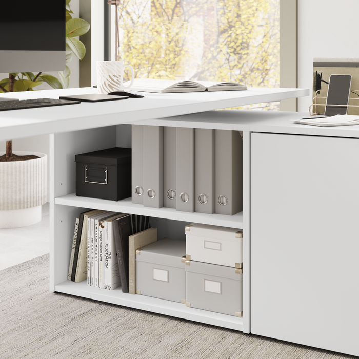 Stratus 60W x 30D Electric Height Adjustable Standing Desk with Storage